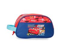 Joumma Disney Cars Lets Race Kulturbeutel, anpassbar, Rot, 24 x 14 x 10 cm, Polyester, L, rot, Brauchen anpassbar