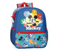 Joumma Bags Disney Micky Peek a Boo, Schulrucksack, aus Polyester, Verschiedene Taschen und Fächer, breite Träger, ergonomisch und gepolstert., blau, Mickey Rucksack