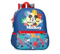 Joumma Bags Disney Micky Peek a Boo, Schulrucksack, aus Polyester, Verschiedene Taschen und Fächer, breite Träger, ergonomisch und gepolstert., blau, Vorschulrucksack