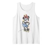 Disney Micky und seine Freunde, Minnie Maus, Skizzenporträt Tank Top, Herren, Weiß, XL
