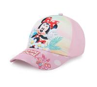 Disney Minne Mouse Cap Kappe Mütze Baseballkappe für Mädchen, Größe 52cm und Größe 54 cm, verstellbar, Klettverschluss (DE/NL/SE/PL, Numerisch, 54, Rosa)