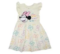 Disney MINNIE, 2-teiliges Set, T-Shirt + Shorts, Kinder, (2 bis 8 Jahre), Unisex, Junge, Mädchen, Weich, niedlich, Warm, T-Shirt, Hose, Modell DIS MF 5223C254 S1-6A, BEIGE