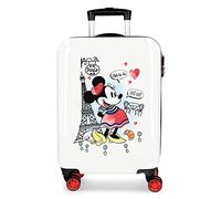 Disney Minnie Around The World Kabinenkoffer Rot 38x55x20 cms Hartschalen ABS Kombinationsschloss 34L 2,6Kgs 4 Doppelräder Handgepäck