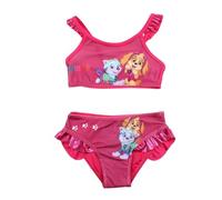 Disney Girl's Minnie-Badeanzug. Swim Shirt Set, Rot, 6 Jahre
