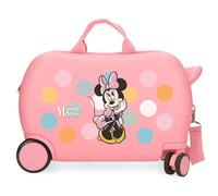 Joumma Disney Minnie-Coquette Kinderkoffer, Rosa, 45 x 31 x 20 cm, Harter ABS-Kunststoff, 24,6 l, 1,8 kg, 4 Räder, Handgepäck, Handgepäck, Rosa, Kinderkoffer