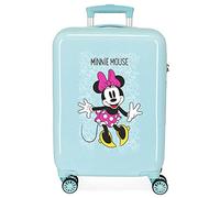Disney Minnie Enjoy the Day Kabinenkoffer Grün 40x55x20 cms Hartschalen ABS Kombinationsschloss 34L 2,8Kgs 4 Doppelräder Handgepäck