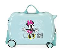 Disney Minnie Enjoy the Day Kinder-Koffer Grün 50x38x20 cms Hartschalen ABS Kombinationsschloss 34L 2,1Kgs 4 Räder Handgepäck