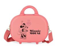 Disney Minnie Happiness Anpassbarer Kulturbeutel mit rosa Schultergurt 29 x 21 x 15 cm starres ABS 9,14 l 2,52 kg