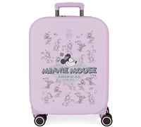Disney Minnie Happiness Lila Kabinenkoffer 40 x 55 x 20 cm starres ABS integrierter TSA-Verschluss 37 l 3,22 kg 4 Doppelrollen Handgepäck