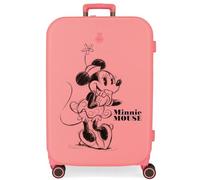 Disney Minnie Happiness Medium Pink Koffer 48x70x28 cm Starres ABS Integriertes TSA-Schloss 79L 4,32 kg 4 Doppelrollen