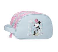 Disney Minnie Happy Federmäppchen, Federmäppchen für Kinder, aus Polyester, Dreifaches Fach für bessere Organisation, Ideale Größe zum Tragen im Rucksack, Mit seitlichem Griff.