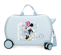 Disney Minnie Happy Hardside-Handgepäckkoffer mit 4 Rädern und Zahlenschloss für Kinder besteht aus ABS, einem stabilen und leichten Material.
