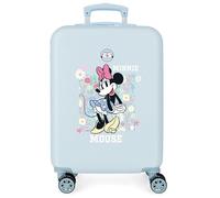 Disney Minnie Happy Hardside-Handgepäckkoffer mit 4 Rädern und Zahlenschloss für Kinder besteht aus ABS, einem stabilen und leichten Material.