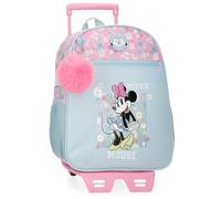Joumma Disney Minnie Happy Schulrucksack mit Trolley, blau, 27 x 33 x 11 cm, Polyester, 9,8 l, blau, Talla única, Schulrucksack mit Trolley