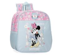 Disney Minnie Happy Kinderrucksack, Schulrucksack, aus Polyester, Seitentaschen, verstellbare breite Träger, Tragegriff oben zum Aufhängen, Magic Fix-System.