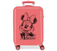 Disney Minnie in Love Rosa Kabinenkoffer 38x55x20 cm Starres ABS Seitliches Zahlenschloss 34L 2 kg 4 Doppelrollen Handgepäck