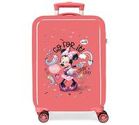 Disney Minnie Lovin Life Kabinenkoffer, Rosa, 38 x 55 x 20 cm, ABS-Kombinationsverschluss, 34 l, 2 kg, 4 Doppelrollen, Handgepäck, Rosa, kabinenkoffer