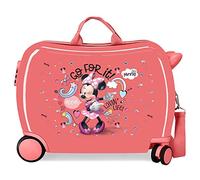 Disney Unisex für Kinder. 4729821 Kinderkoffer 2 multidirektionale Räder Minnie Loving Life koralle -38x50x20cm (OSFA), Lässig, ABS/Polykarb