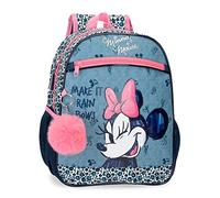 Disney Minnie Make it Rain Bows Vorschulrucksack, anpassbar, für Trolley, Blau, 27 x 33 x 11 cm, Polyester, 9,8 l