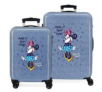 Disney Minnie Make it Regenbögen, blau, Talla Unica, Koffer-Set