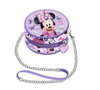 Disney Minnie Maus Butterflies-Mini-Rundkettentasche, Lila, 9 x 9 cm