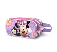 Disney Doppelfedermäppchen Minnie Maus Cat-3D, Lila, 22 x 10 cm