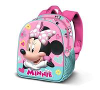 Disney Minnie Maus Charm-Elite 3D Rucksack, Rosa, 25 x 30 cm, Kapazität 7 L