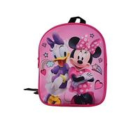 Disney Minnie Maus Daisy Duck - Kinder Jungen Mädchen Rucksack Kinderrucksack mit wunderschönem Motiv (101) mit großen Hauptfach, 24 x 20 x 10 cm, rosa/pink