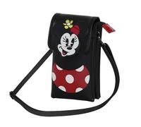 Disney Handytasche Minnie Maus Gesicht Karactermania Schwarz 12 x 20 cm