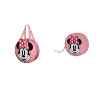 Disney Minnie Maus Face - Strandtasche + Kosmetiktasche Jumbo