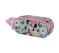 Disney Minnie Maus Figaro-3D Doppelfedermäppchen, Rosa, 22 x 9,5 cm