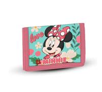 Disney Minnie Maus Garden Green-Velcro Geldbörse, Mehrfarbig, 21,5 x 9 cm
