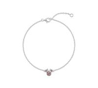 Disney Minnie-Maus-Geburtsstein-Armband aus 925er Sterlingsilber, 17,5 cm mit 2,5 cm Verlängerung