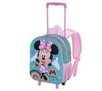 Disney Minnie Maus Greet-Kleiner 3D Rucksack mit Rädern, Türkis, 26 x 34 cm, Kapazität 7 L