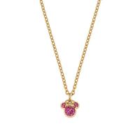 Disney Minnie Maus Halskette Edelstahl mit Zirkonia für Kinder und Mädchen, Länge 45 cm, Schmuck