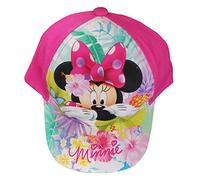 Disney Minnie Maus Kappe Basecap Mütze für Kinder Minnie Tropic Blumen, pink türkis für Kinder, Mädchen und Jungen (as3, Numeric, Numeric_48, pink)