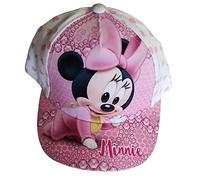 Disney Minnie Maus Kinder-Kappe, Mützen Base Cap, Minnie Baby, Weiß Rosa für Kinder, Mädchen und Jungen (as3, Numeric, Numeric_48, Weiß)