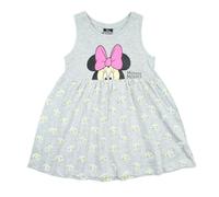 Disney Minnie Maus Kinderkleid - Elegantes Kleid für Mädchen mit süßen Details - Größe 8 Jahre - Grau