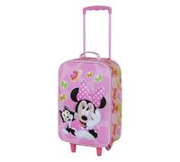 Disney Minnie Maus Kitten-Soft 3D Trolley-Koffer, Rosa, 17 x 33 x 52 cm, Kapazität 26 L