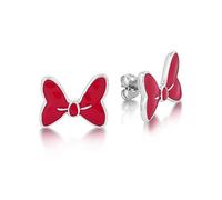 Disney Minnie Maus Ohrstecker Emaille Rot vergoldet Weiß