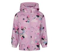 Disney Minnie Maus Regenjacke mit Kapuze, isolierte Fleecefutterjacke, Minnie Mouse, 5-6 Jahre: 116cm, Rosa