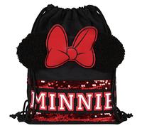 Disney Minnie Maus Turnbeutel/Rucksack schwarz-rot 32x39 cm Einheitsgröße