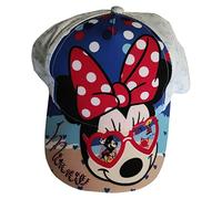 Disney Minnie Maus und Mickey Maus Mütze Kappe Basecap Strand und Meer, rot weiß, für Kinder (as3, Numeric, Numeric_54, weiß)