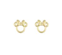 Disney Minnie-Maus-Ohrstecker für Mädchen, vergoldet, Messing