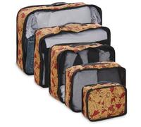 Disney Winnie Puuh Packwürfel - 5-teiliges Pack-Organizer-Set - Reiseutensilien - Packwürfel 5-teiliges Set (Gold)