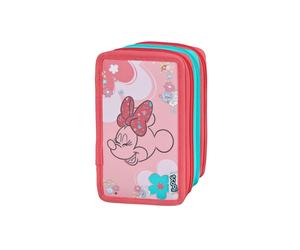 Disney Minnie Mouse 3-Compartment Filled Pencil Case