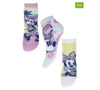 Disney Minnie Mouse 3er-Set: Socken "Minnie" in Bunt - Größe 23-26 | Babysocken Strumpfhosen