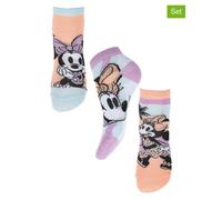 Disney Minnie Mouse 3er-Set: Socken "Minnie" in Bunt - Größe 31-34 | Babysocken Strumpfhosen