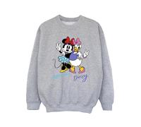 Disney - "Minnie Mouse And Daisy" Sweatshirt für Mädchen (Grau) 9-11A / 128cm-146cm
