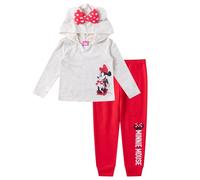 Disney Minnie Mouse Baby Mädchen Hoodie und Hose Set für Säuglinge und Kleinkinder, Hellgrau, 4 Jahre